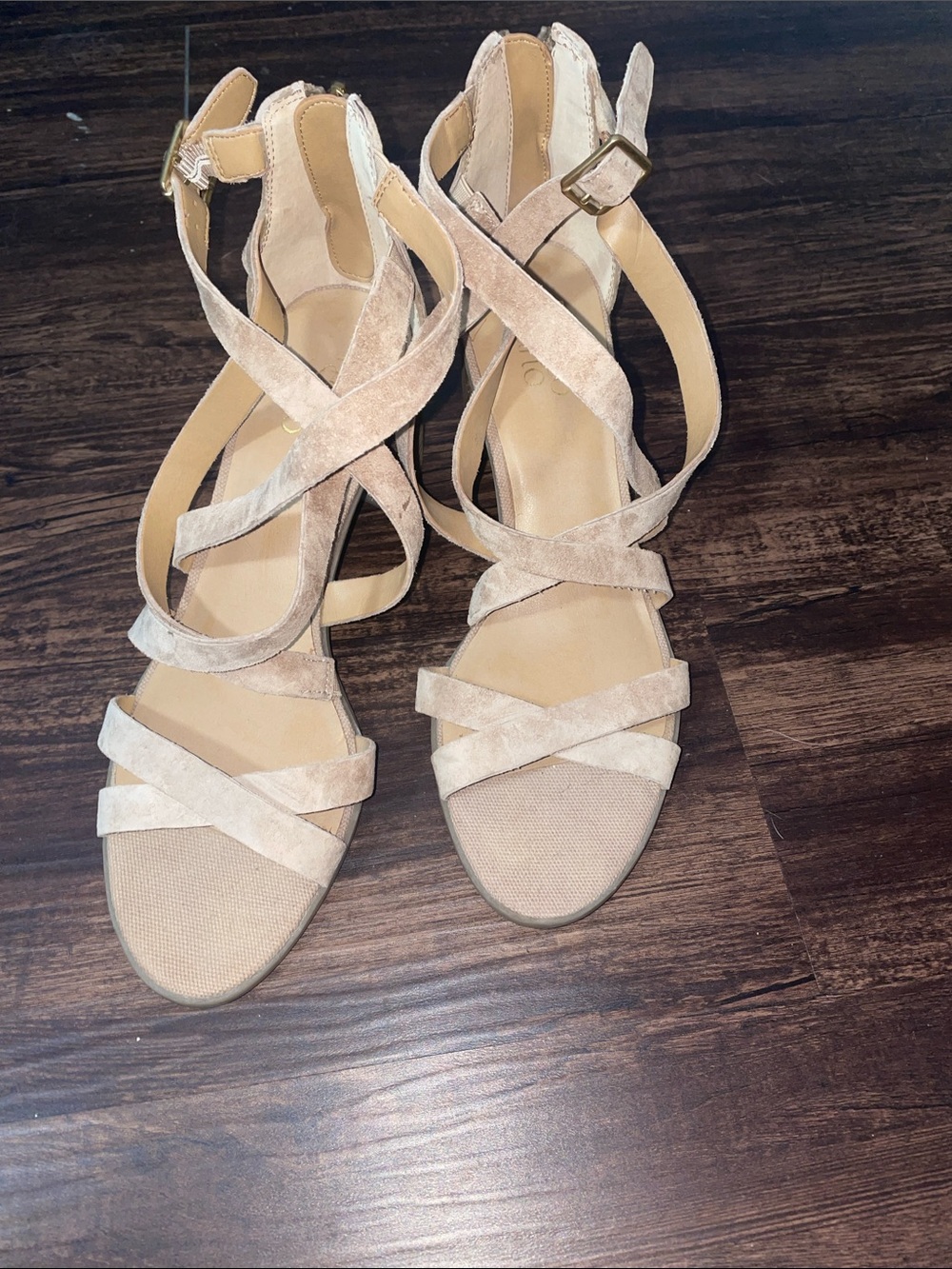 Franco Sarto Hachi Sandals Taupe size 10